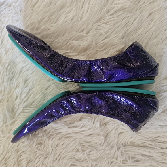 Tieks Purple Diamond Size 9 Patent Leather Foldable Ballet Flats Like New Rare - Picture 4 of 7